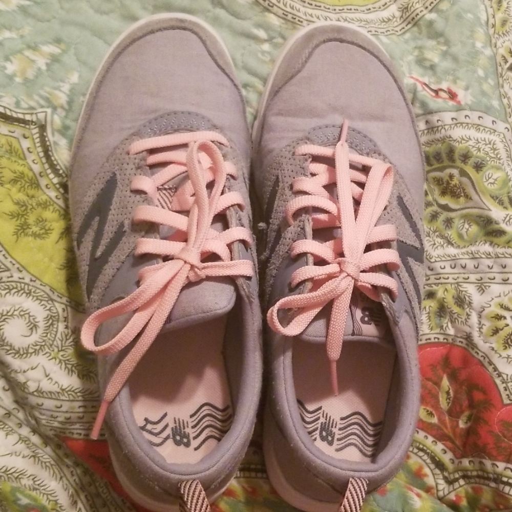 Light Gray New Balance tennis shoes